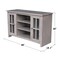 International Concepts EnteRTAinment / TV Stand, with 2 Doors, 48", Washed Gray Taupe TV09-34 - alternate 2